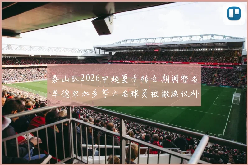 泰山队2026中超夏季转会期调整名单德尔加多等六名球员被撤换仅补报郝富博